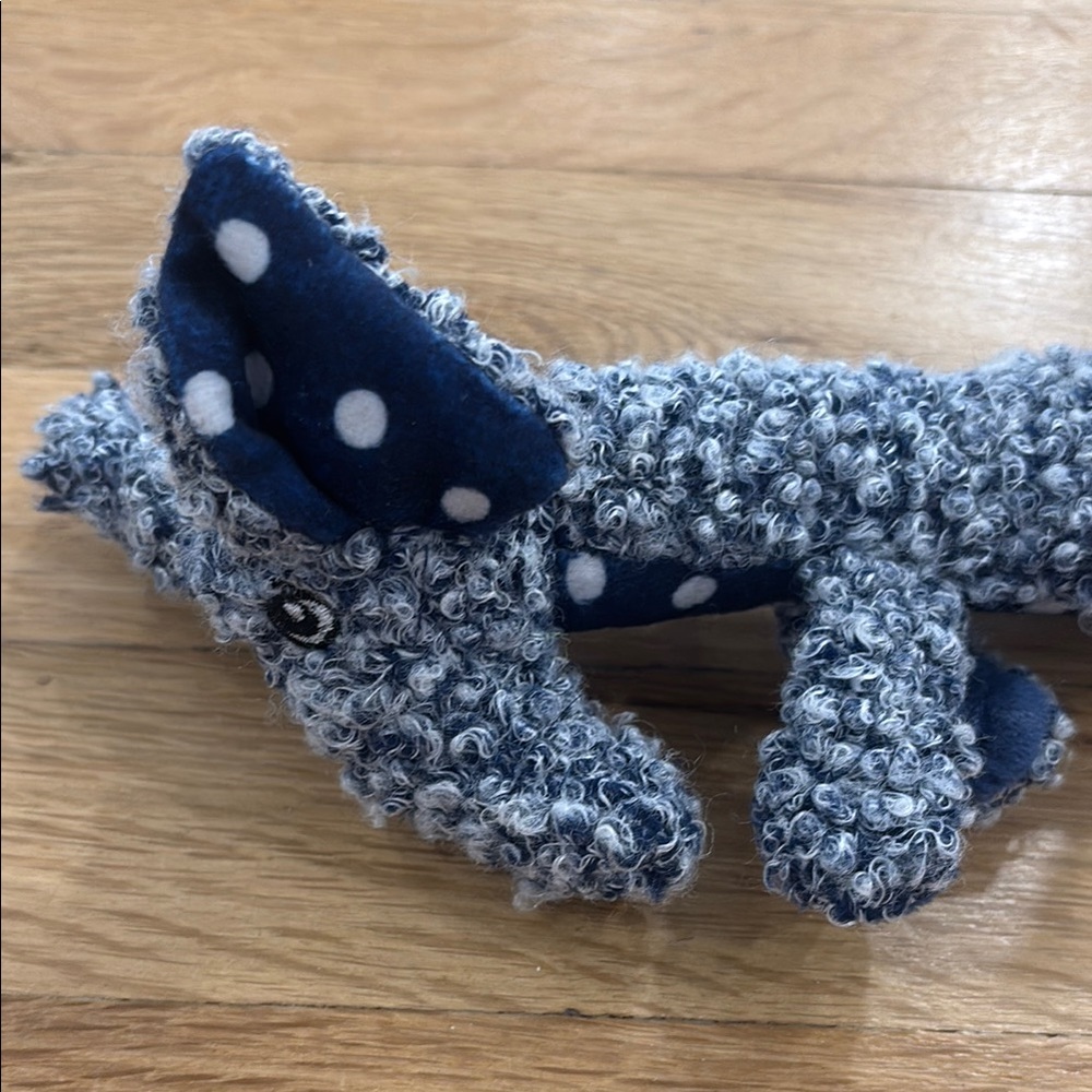 KONG Plush Dog Toy in Gray and Black - Picture 3 of 4